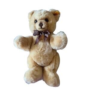 Steiff Petsy Teddy Bear 0233/28 Plush 10” Soft Toy Jointed Western Germany